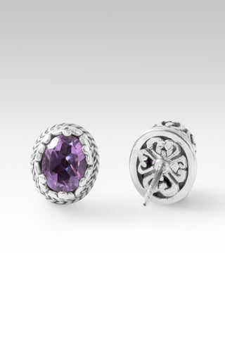 U Deserve It All Earrings™ in Amethyst - Stud - only found at SARDA™