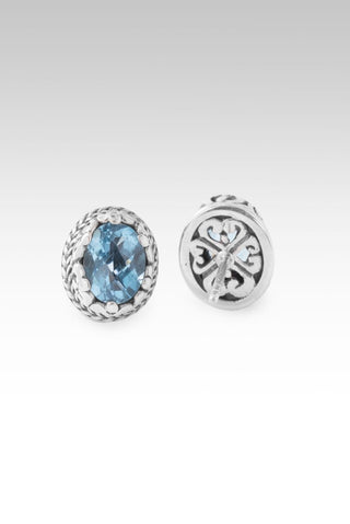 U Deserve It All Earrings™ in Swiss Blue Topaz - Stud - only found at SARDA™