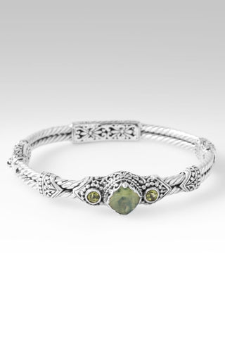 U Gave Me Everything Bangle Bracelet™ in Inspire™ Prehnite & Peridot - Bangle - only found at SARDA™