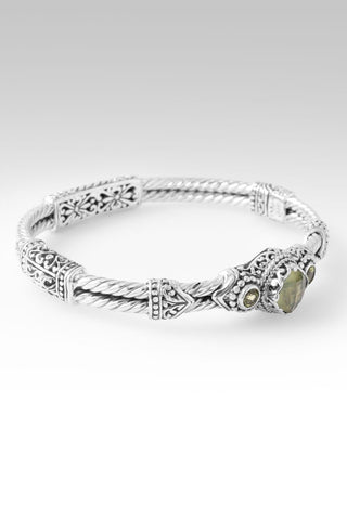 U Gave Me Everything Bangle Bracelet™ in Inspire™ Prehnite & Peridot - Bangle - only found at SARDA™