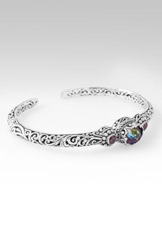 U Gave UR Everything Cuff Bracelet™ in Xanadu™ Mystic Quartz & Rhodolite Garnet - Cuff - only found at SARDA™