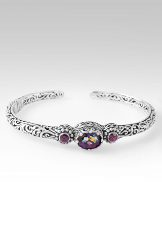 U Gave UR Everything Cuff Bracelet™ in Xanadu™ Mystic Quartz & Rhodolite Garnet - Cuff - only found at SARDA™