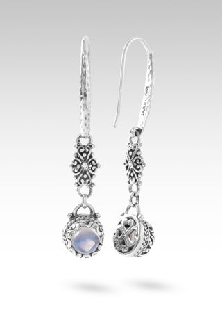 U Give Me Direction Earrings™ in Rainbow Moonstone - Bali Wire - only found at SARDA™
