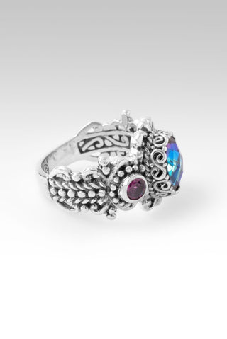 U Have Never Failed Ring™ in Xanadu™ Mystic Quartz & Rhodolite Garnet - Dinner - only found at SARDA™