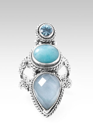 U Meet Me in Need Ring™ in Amazonite & Quartz, Amazonite & Blue Zircon - Statement - only found at SARDA™
