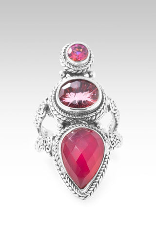 U Meet Me in Need Ring™ in Red Fuchsia Chalcedony & Quartz, Berrylicious™ Mystic Quartz & Blessed™ Mystic Topaz - Statement - only found at SARDA™