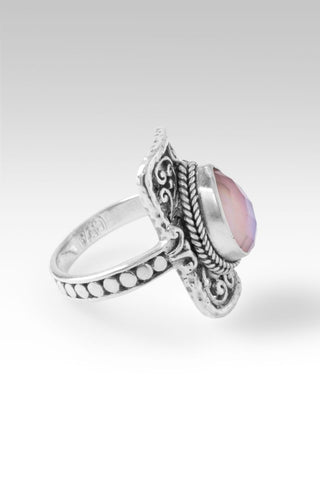 U Move, I Believe Ring™ in Rose Quartz & Pink Mother of Pearl - Statement - only found at SARDA™