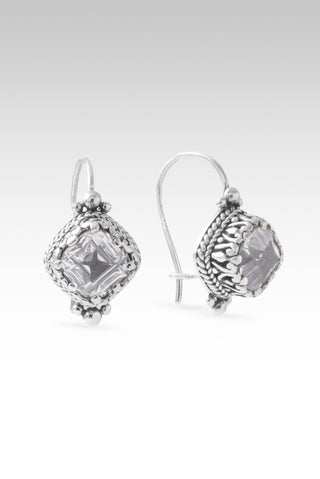 U Move Mountains Earrings™ in White Quartz - Sarda Safety Latch - only found at SARDA™