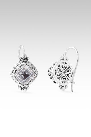 U Move Mountains Earrings™ in White Quartz - Sarda Safety Latch - only found at SARDA™