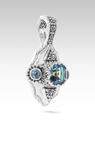 U Only See Beauty Pendant™ in Cockatoo Daze™ Mystic Quartz & Swiss Blue Topaz - Multi Stone - only found at SARDA™
