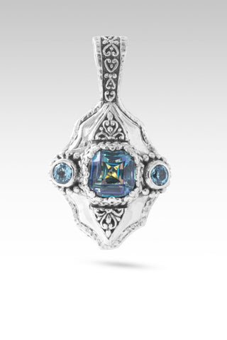 U Only See Beauty Pendant™ in Cockatoo Daze™ Mystic Quartz & Swiss Blue Topaz - Multi Stone - only found at SARDA™