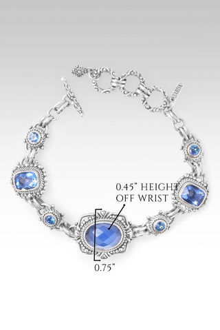 U R A Blessing Bracelet™ in Serenity Blue Chalcedony, Blue Violet Fluorite & Sheer Luck™ Mystic Topaz - Multi Stone - only found at SARDA™