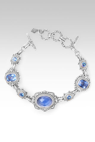 U R A Blessing Bracelet™ in Serenity Blue Chalcedony, Blue Violet Fluorite & Sheer Luck™ Mystic Topaz - Multi Stone - only found at SARDA™