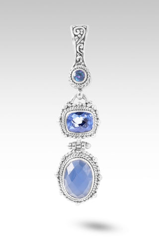 U R A Blessing Pendant™ in Serenity Blue Chalcedony, Blue Violet Fluorite & Sheer Luck™ Mystic Topaz - Multi Stone - only found at SARDA™