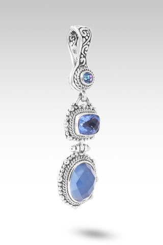 U R A Blessing Pendant™ in Serenity Blue Chalcedony, Blue Violet Fluorite & Sheer Luck™ Mystic Topaz - Multi Stone - only found at SARDA™