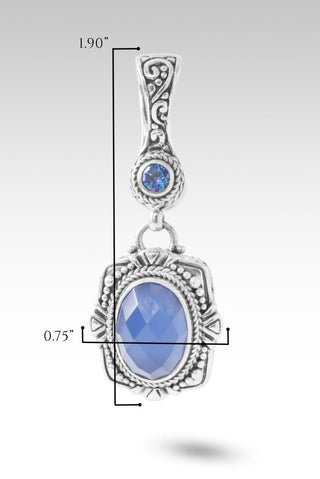 U R A Blessing Pendant™ in Serenity Blue Chalcedony & Sheer Luck™ Mystic Topaz - Multi Stone - only found at SARDA™