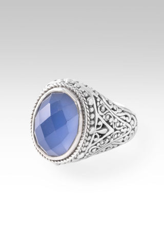 U R A Blessing Ring™ in Serenity Blue Chalcedony - Dinner - only found at SARDA™