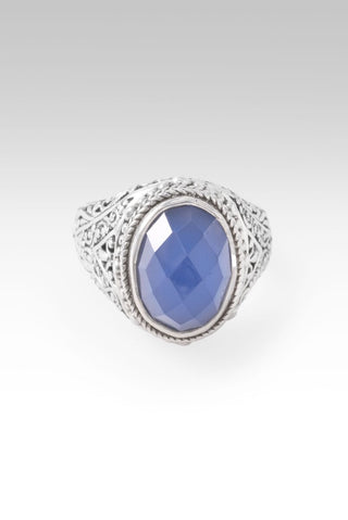 U R A Blessing Ring™ in Serenity Blue Chalcedony - Dinner - only found at SARDA™