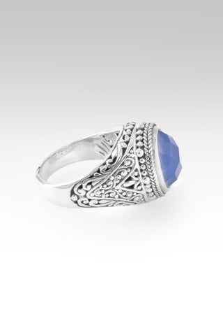 U R A Blessing Ring™ in Serenity Blue Chalcedony - Dinner - only found at SARDA™