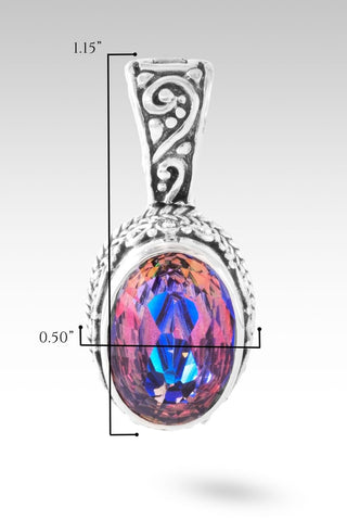 U R Already Somebody Pendant™ in Hawaiian Skies™ Mystic Quartz - Single Stone - only found at SARDA™