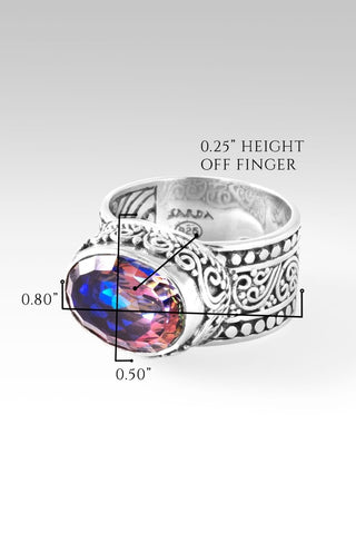 U R Already Somebody Ring™ in Hawaiian Skies™ Mystic Quartz - Cigar - only found at SARDA™