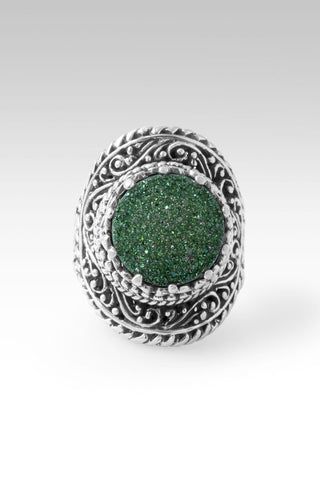 U R Enough Ring™ in Gecko Green™ Drusy - Statement - only found at SARDA™