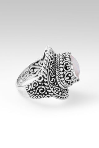 U R Enough Ring™ in Rose Quartz Mother of Pearl - Statement - only found at SARDA™