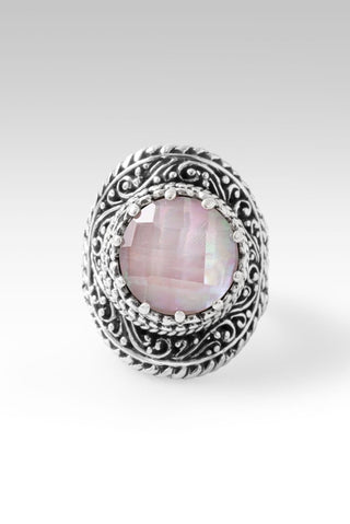 U R Enough Ring™ in Rose Quartz Mother of Pearl - Statement - only found at SARDA™