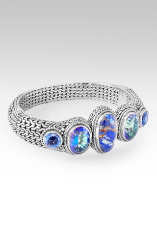 U R In The Right Place Bangle Bracelet™ in Lapis, Odyssey Universe™ Mystic Quartz & Blue Violet Fluorite - Bangle - only found at SARDA™