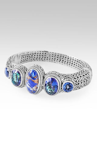 U R In The Right Place Bangle Bracelet™ in Lapis, Odyssey Universe™ Mystic Quartz & Blue Violet Fluorite - Bangle - only found at SARDA™