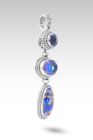 U R In The Right Place Pendant™ in Lapis, Odyssey Universe™ Mystic Quartz & Blue Violet Fluorite - Multi Stone - only found at SARDA™