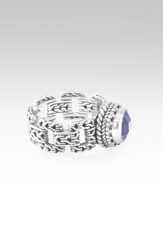 U R In The Right Place Ring™ in Blue Violet Fluorite - Stackable - only found at SARDA™