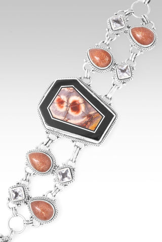 U R Made for Heaven Bracelet™ in Bird's Eye Rhyolite, Peach Sunstone & White Topaz - Multi Stone - only found at SARDA™