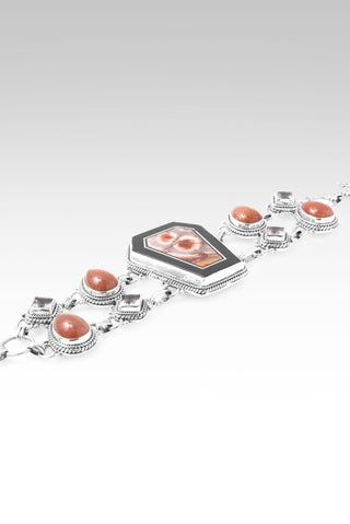 U R Made for Heaven Bracelet™ in Bird's Eye Rhyolite, Peach Sunstone & White Topaz - Multi Stone - only found at SARDA™