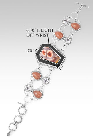 U R Made for Heaven Bracelet™ in Bird's Eye Rhyolite, Peach Sunstone & White Topaz - Multi Stone - only found at SARDA™
