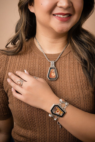 U R Made for Heaven Ring II™ in Peach Sunstone - Statement - only found at SARDA™