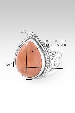 U R Made for Heaven Ring™ in Peach Sunstone - Dinner - only found at SARDA™