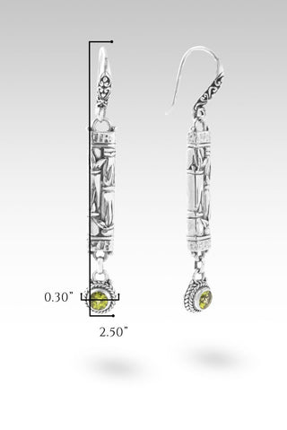 U R My All Earrings™ in Peridot - Lever Back - only found at SARDA™