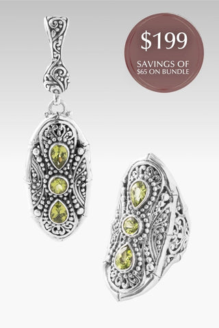 U R My All Pendant™ in Peridot & Ring Bundle - Bundle - only found at SARDA™