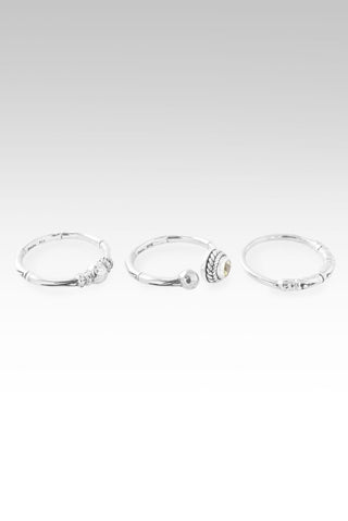 U R My All Ring Set of 3™ in Peridot - Stackable - only found at SARDA™