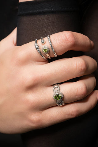 U R My All Ring Set of 3™ in Peridot - Stackable - only found at SARDA™