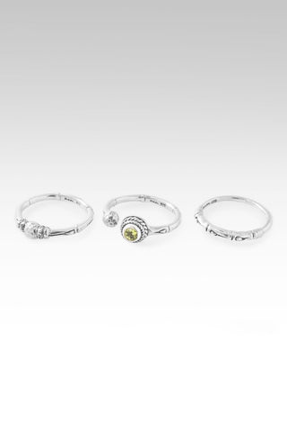U R My All Ring Set of 3™ in Peridot - Stackable - only found at SARDA™