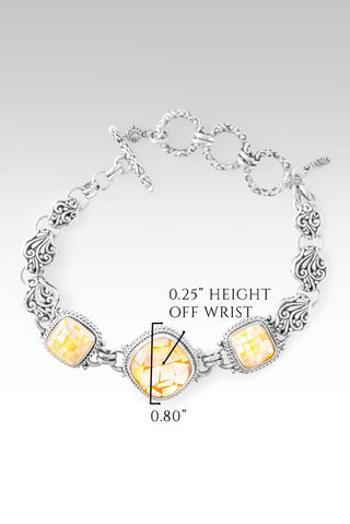 U R My Deliverer Bracelet™ in Golden Mother of Pearl Mosaic - Multi Stone - only found at SARDA™
