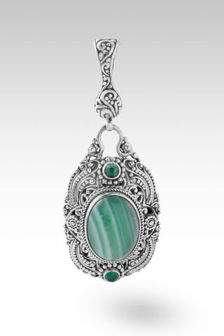 U R My Healer Pendant™ in Green Banded Agate & Green Onyx - Multi Stone - only found at SARDA™