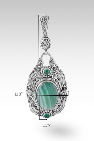 U R My Healer Pendant™ in Green Banded Agate & Green Onyx - Multi Stone - only found at SARDA™