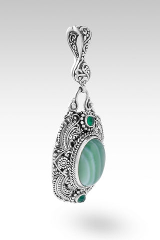 U R My Healer Pendant™ in Green Banded Agate & Green Onyx - Multi Stone - only found at SARDA™
