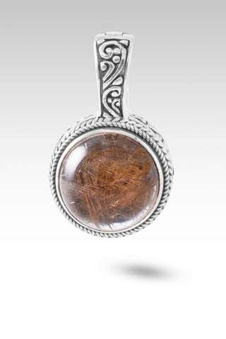U R My Strength Pendant™ in Galaxy Rutilated Quartz - Single Stone - only found at SARDA™