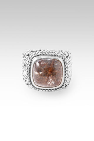 U R My Strength Ring™ in Galaxy Rutilated Quartz - Dinner - only found at SARDA™
