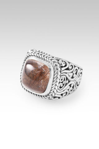 U R My Strength Ring™ in Galaxy Rutilated Quartz - Dinner - only found at SARDA™