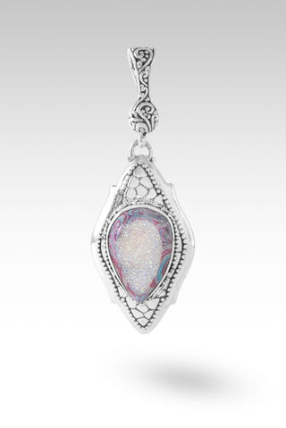 U R Still Constant Pendant™ in Painted Swirl Snow Drusy - Single Stone - only found at SARDA™
